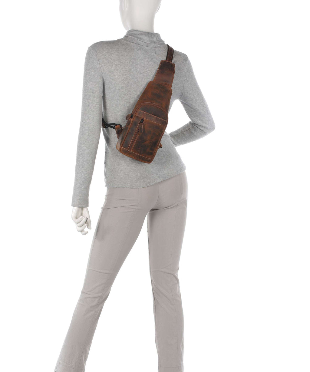 Jack Kinsky Baltimore 17 Sling bag cognac 