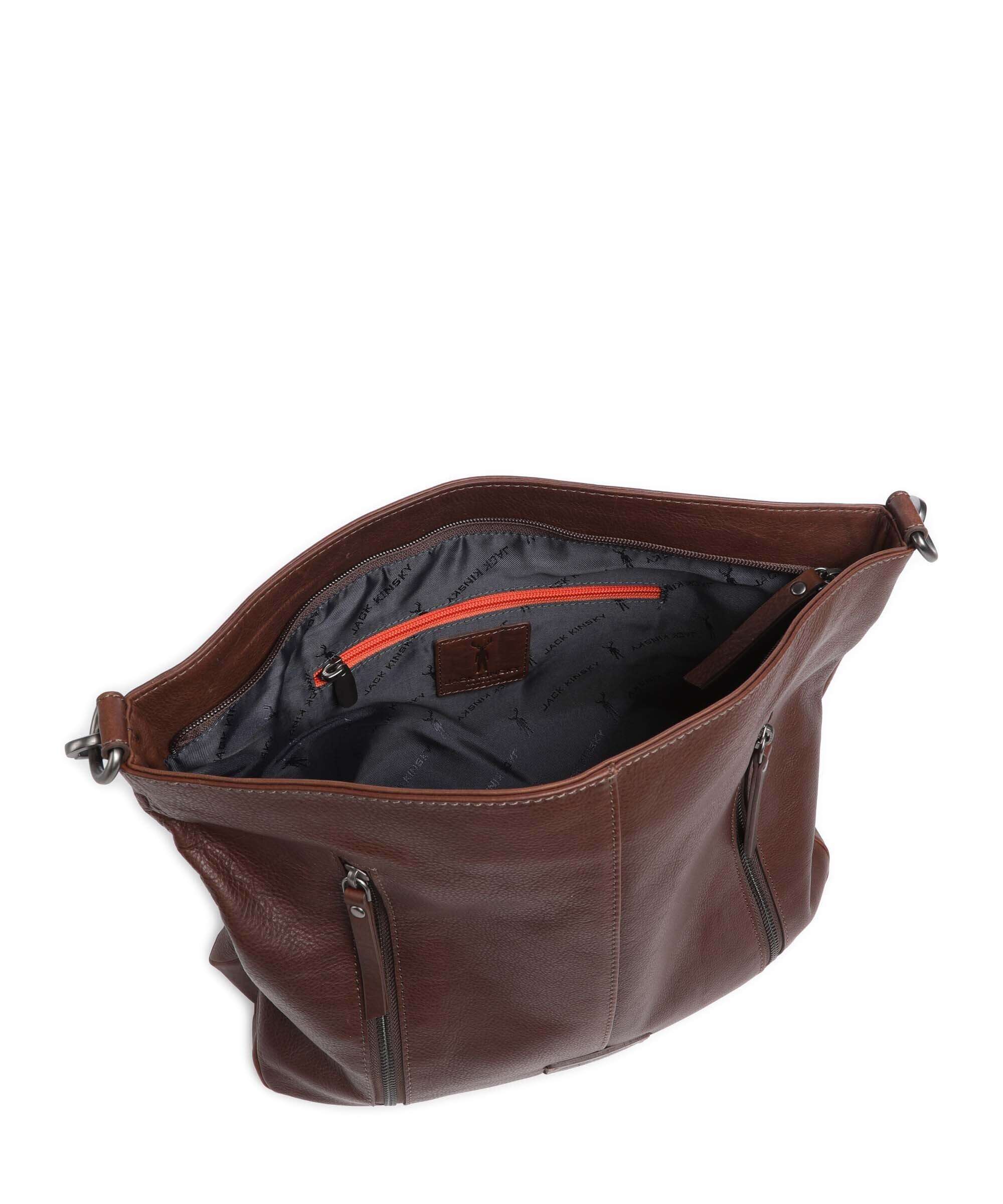 Jack Kinsky Montreal 24N Hobo bag mokka