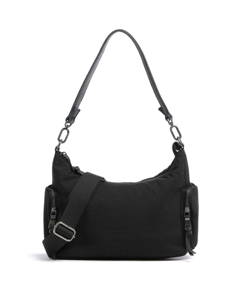 FredsBruder Friends for life Hobo bag black