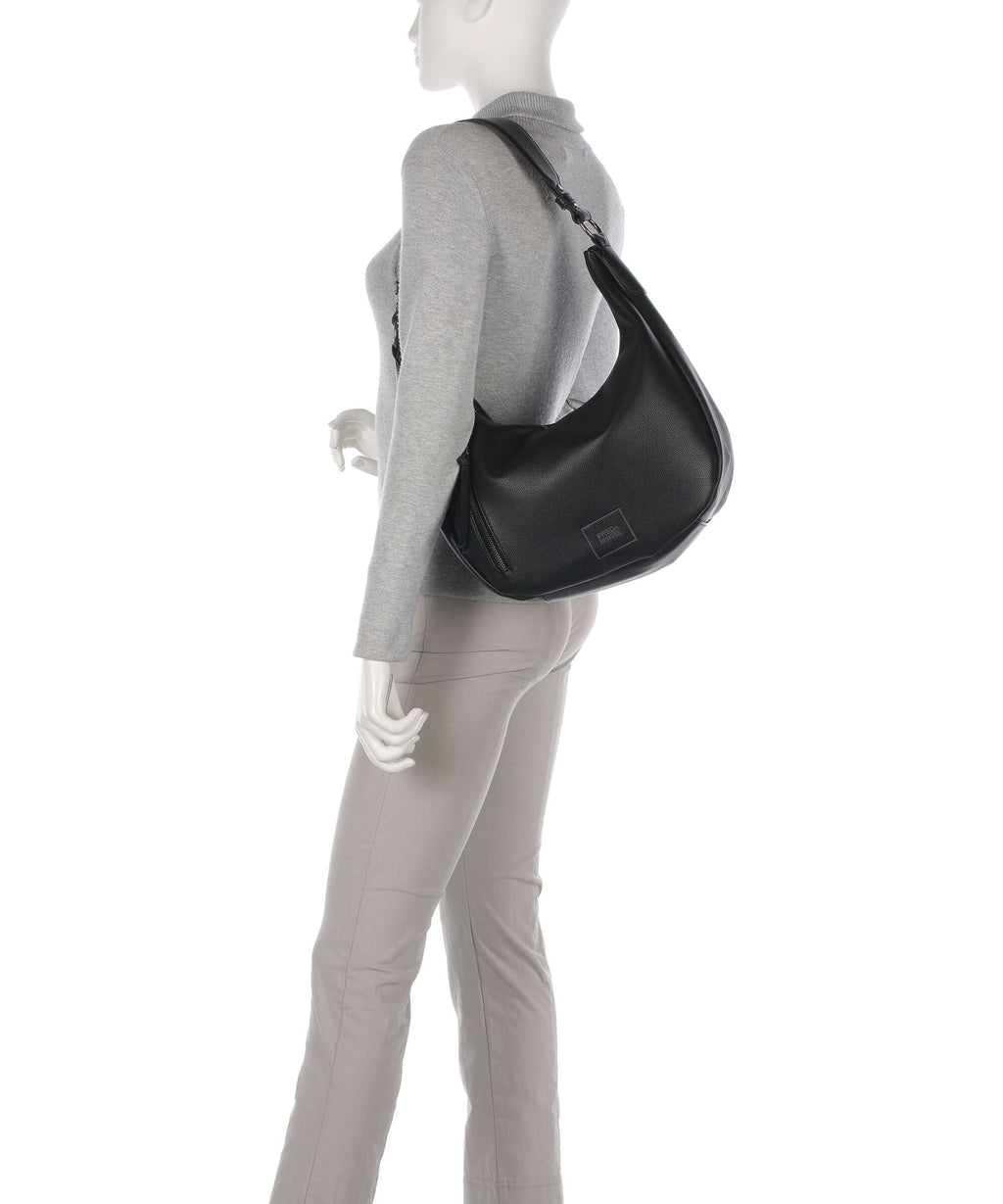 FredsBruder Bestie Hobo bag black