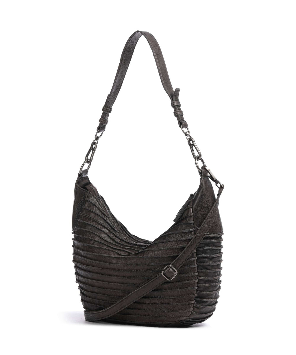 FredsBruder Bestseller Riffel Flowow Hobo bag brown