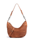 FredsBruder Riffel Flowow Hobo bag dark caramel