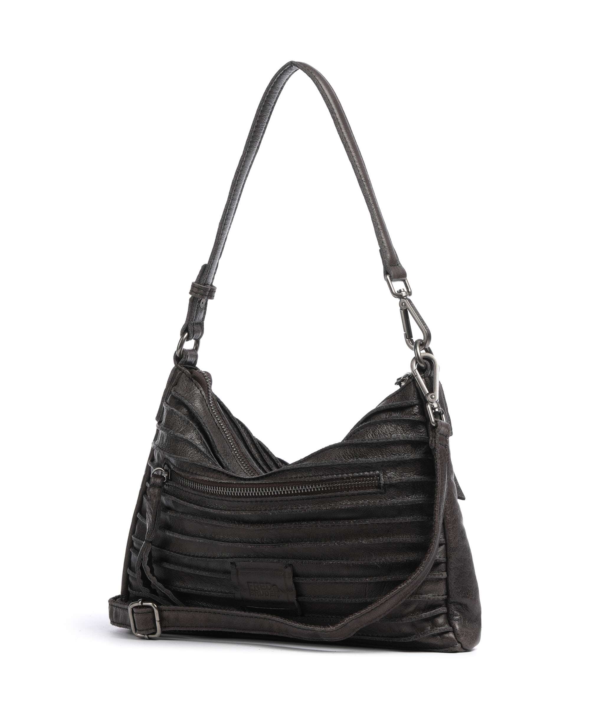 FredsBruder Bestseller Riffel Hobo bag brown
