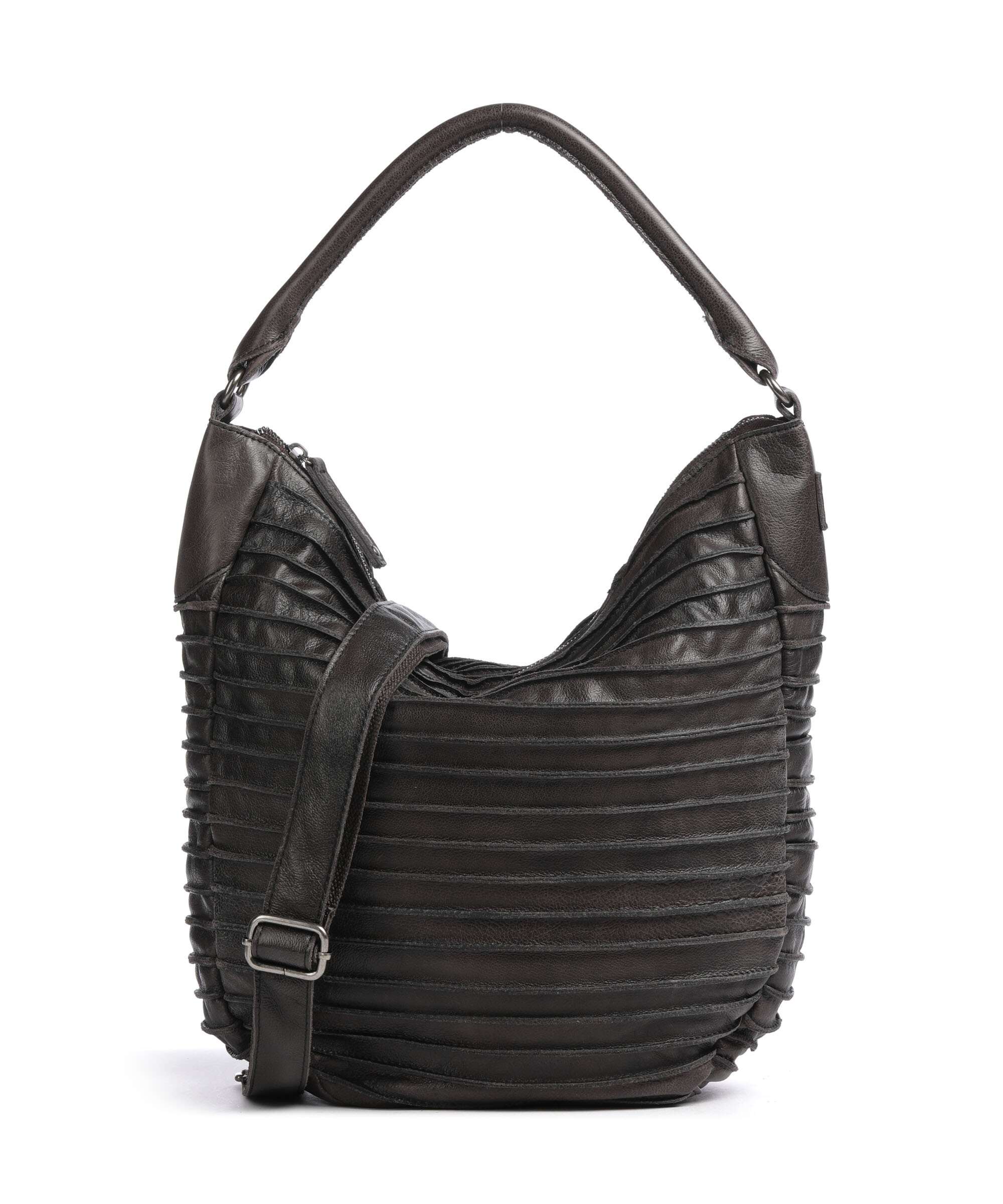 FredsBruder Bestseller Riffeltier S Hobo bag brown