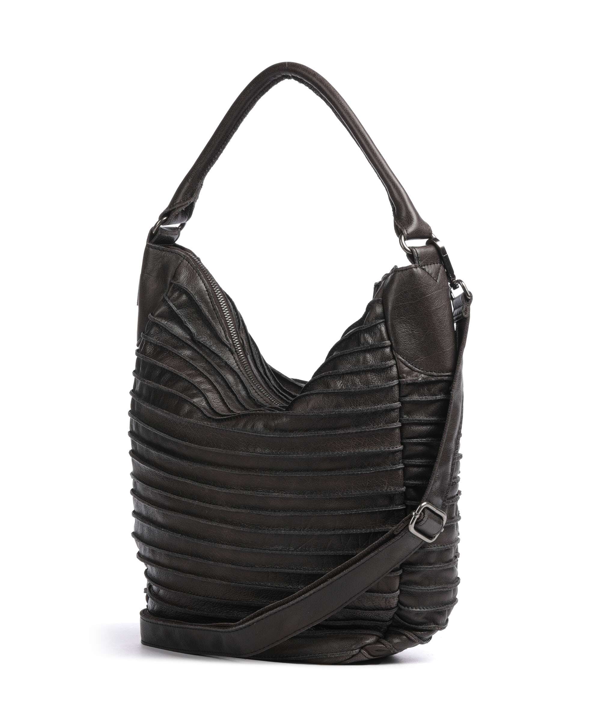 FredsBruder Bestseller Riffeltier S Hobo bag brown