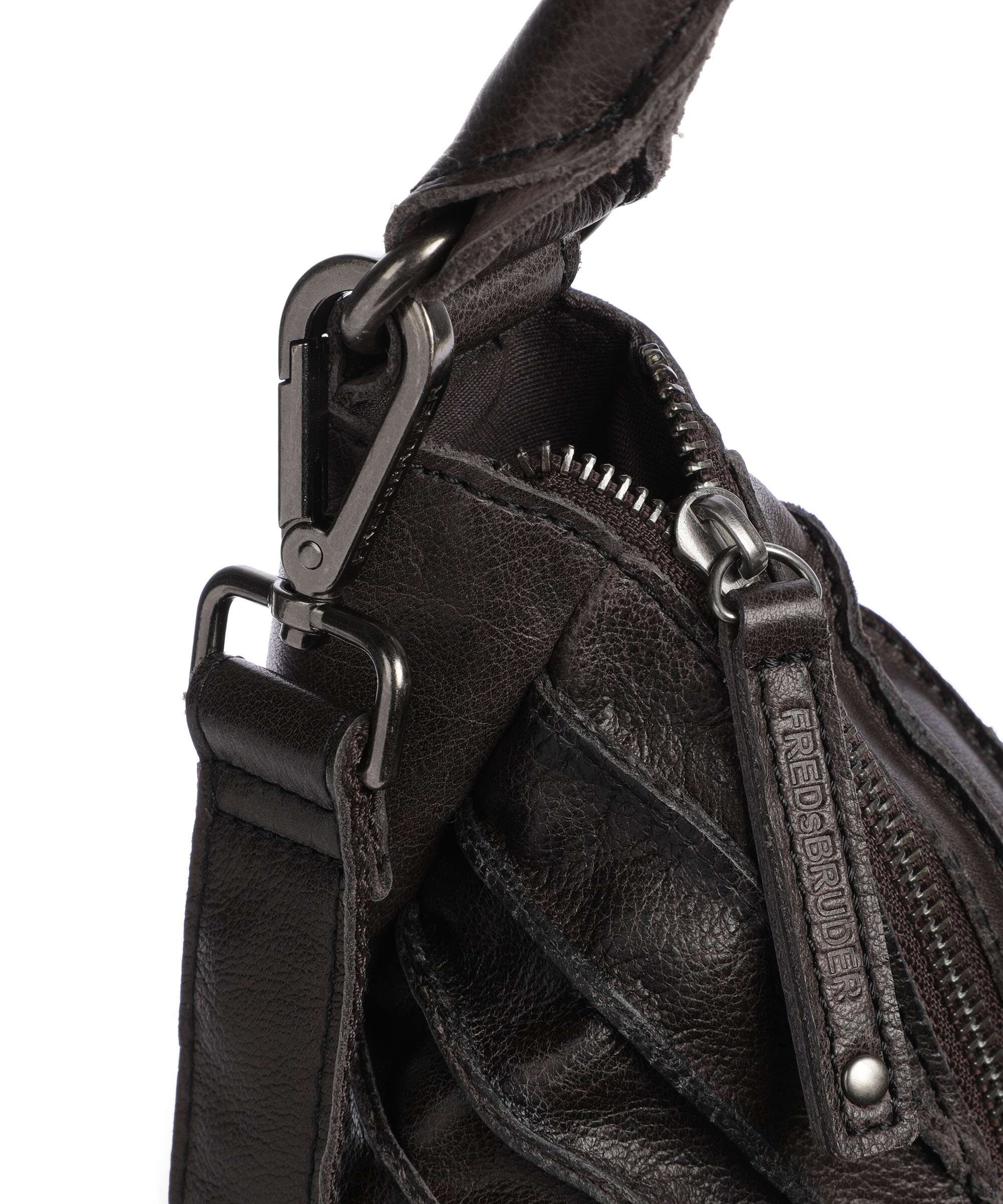 FredsBruder Bestseller Riffeltier S Hobo bag brown