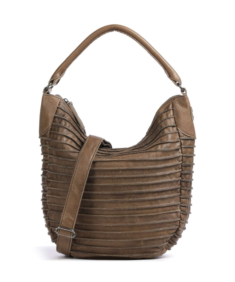 FredsBruder Bestseller Riffeltier S Hobo bag olive