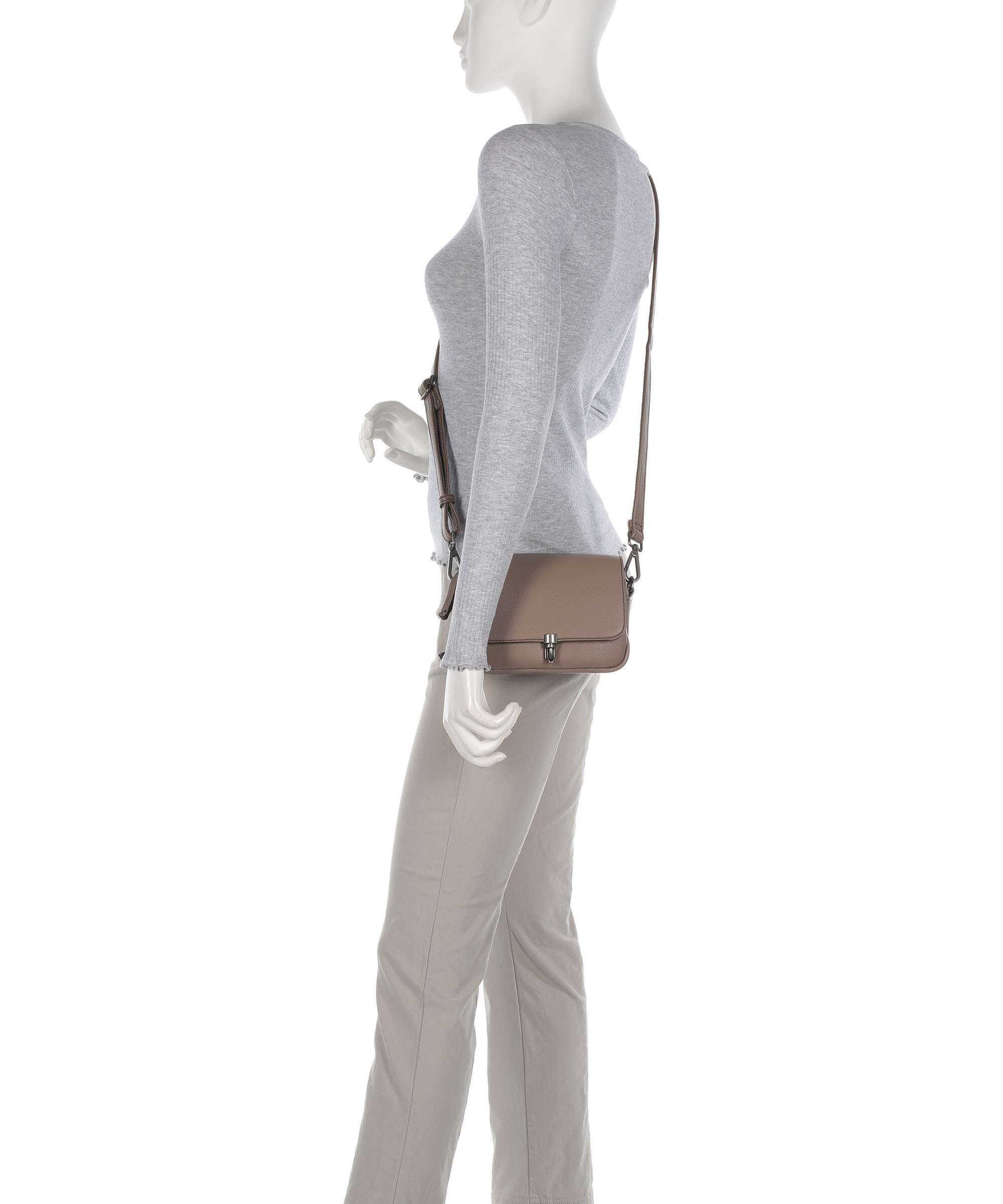 FredsBruder Bestie Crossbody bag dark taupe