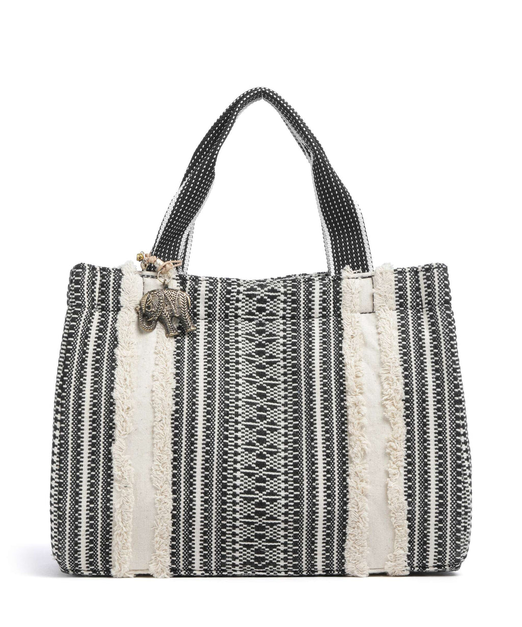 Anokhi Handbag black/white