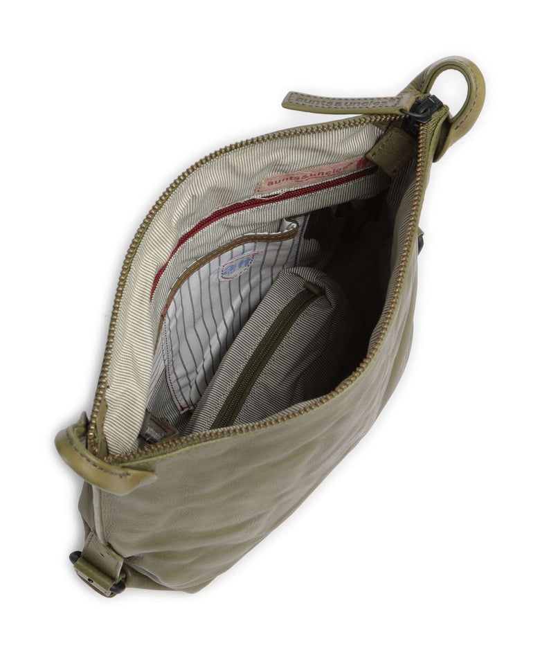 Aunts & Uncles Grandma's Luxury Club Mrs. Raisin Cookie Crossbody bag olive branch