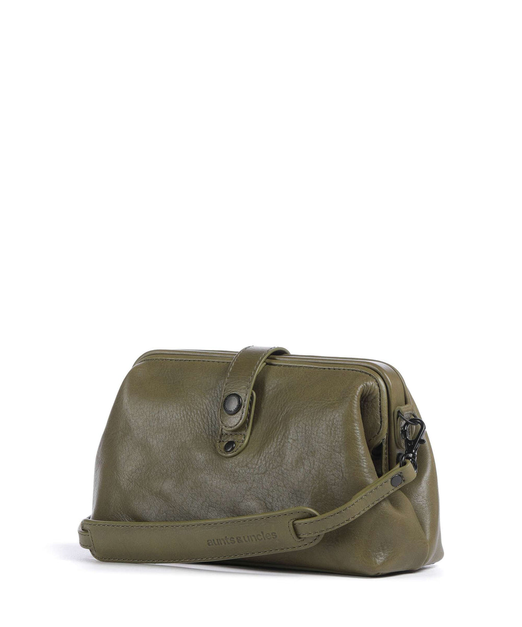 Aunts & Uncles Grandma's Luxury Club Mrs. Eclair Crossbody bag olive branch