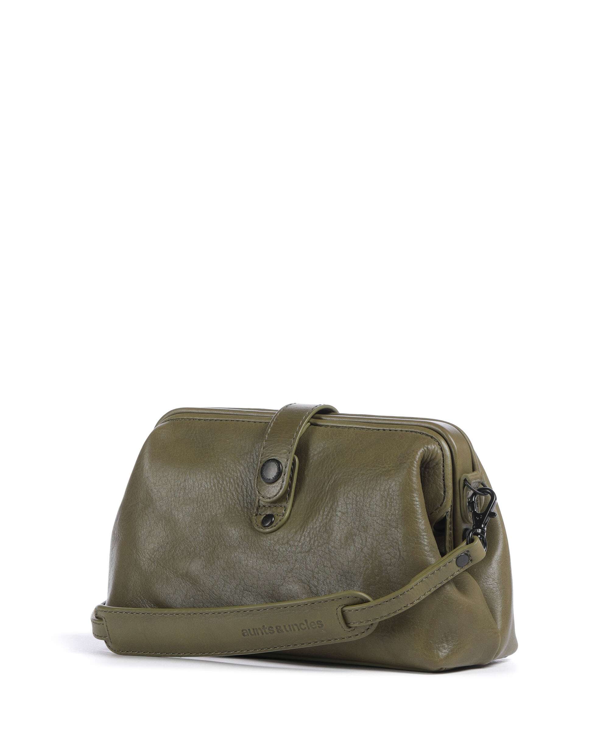 Aunts & Uncles Grandma's Luxury Club Mrs. Eclair Crossbody bag olive branch
