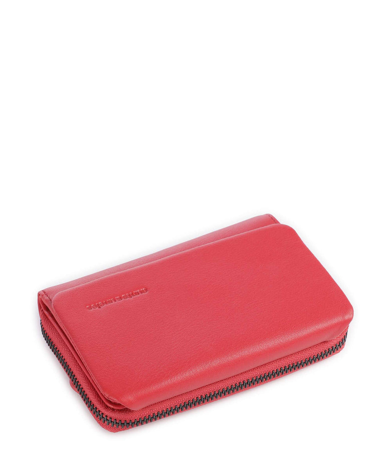 Aunts & Uncles Jamie's Orchard Dahlia Wallet coral