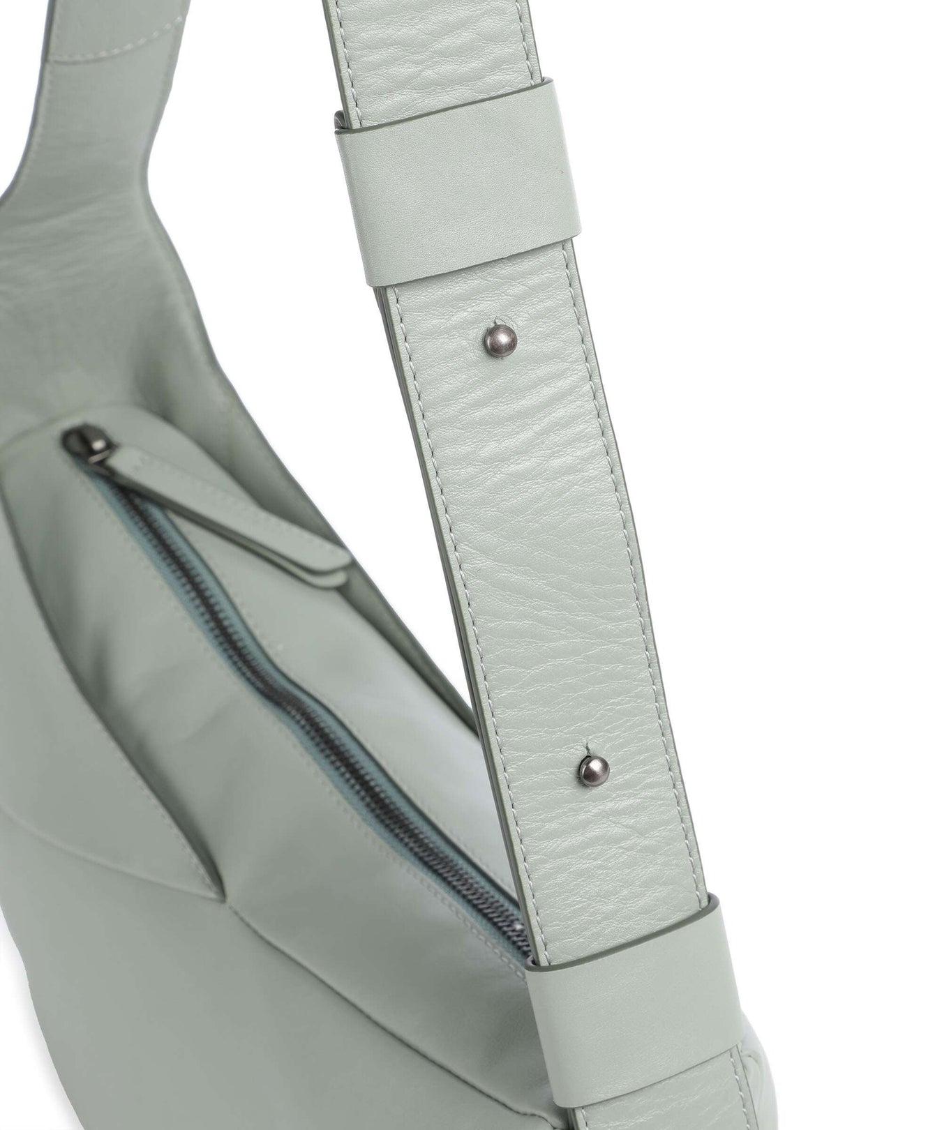 Aunts & Uncles Jamie's Orchard Bee Balm Hobo bag sage green