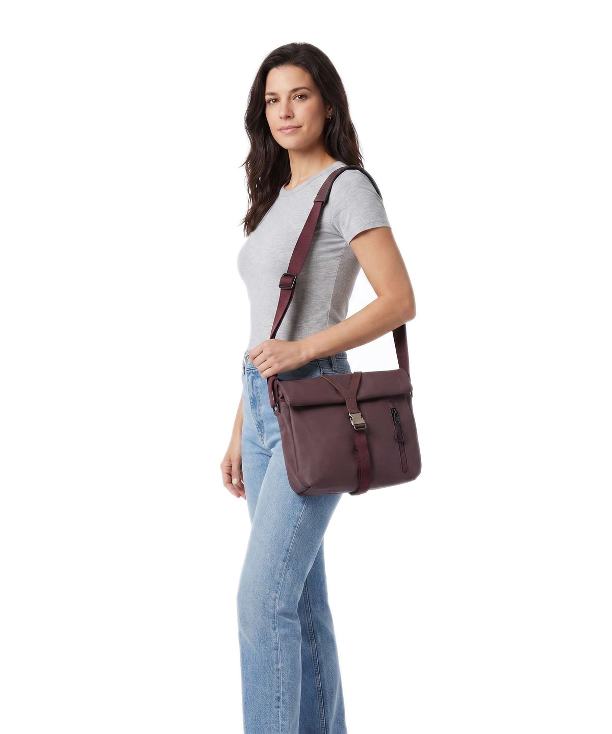 Aunts & Uncles Japan RE Seki Crossbody bag merlot