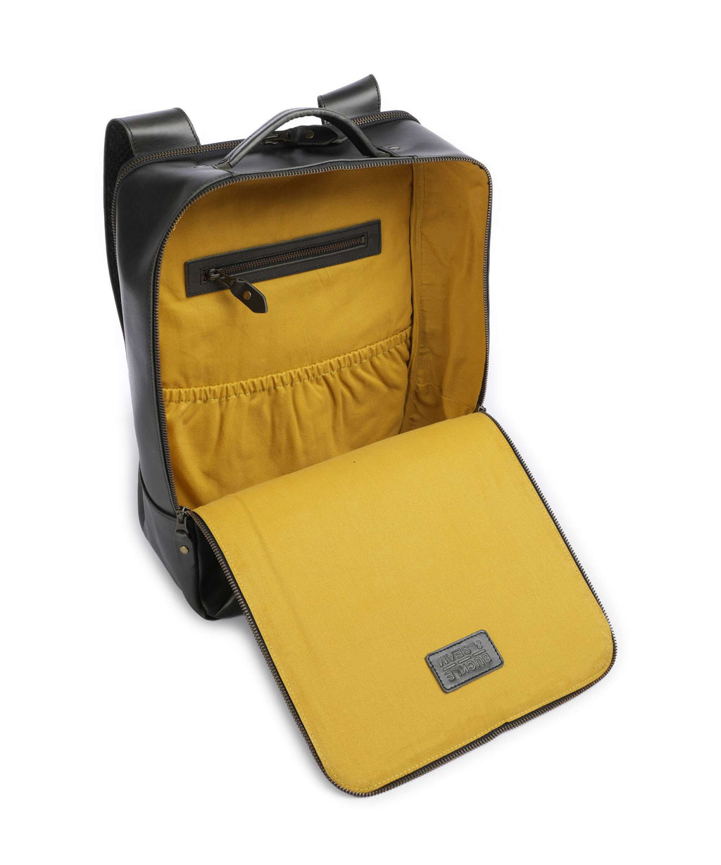 Buckle & Seam Crazy Horse Leon Backpack grey