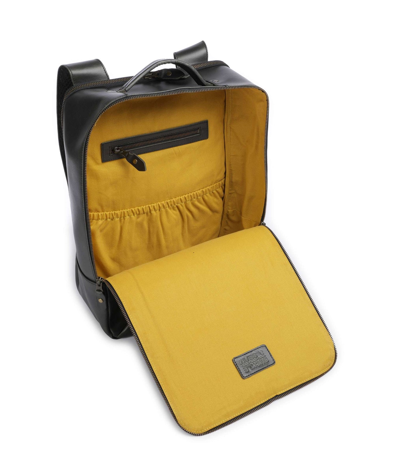 Buckle & Seam Crazy Horse Leon Backpack grey