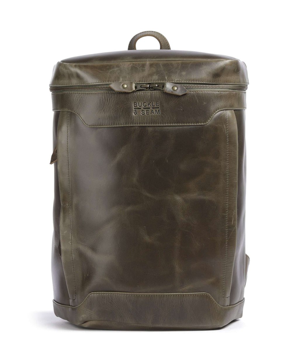 Buckle & Seam Crazy Horse Siwa Backpack olive