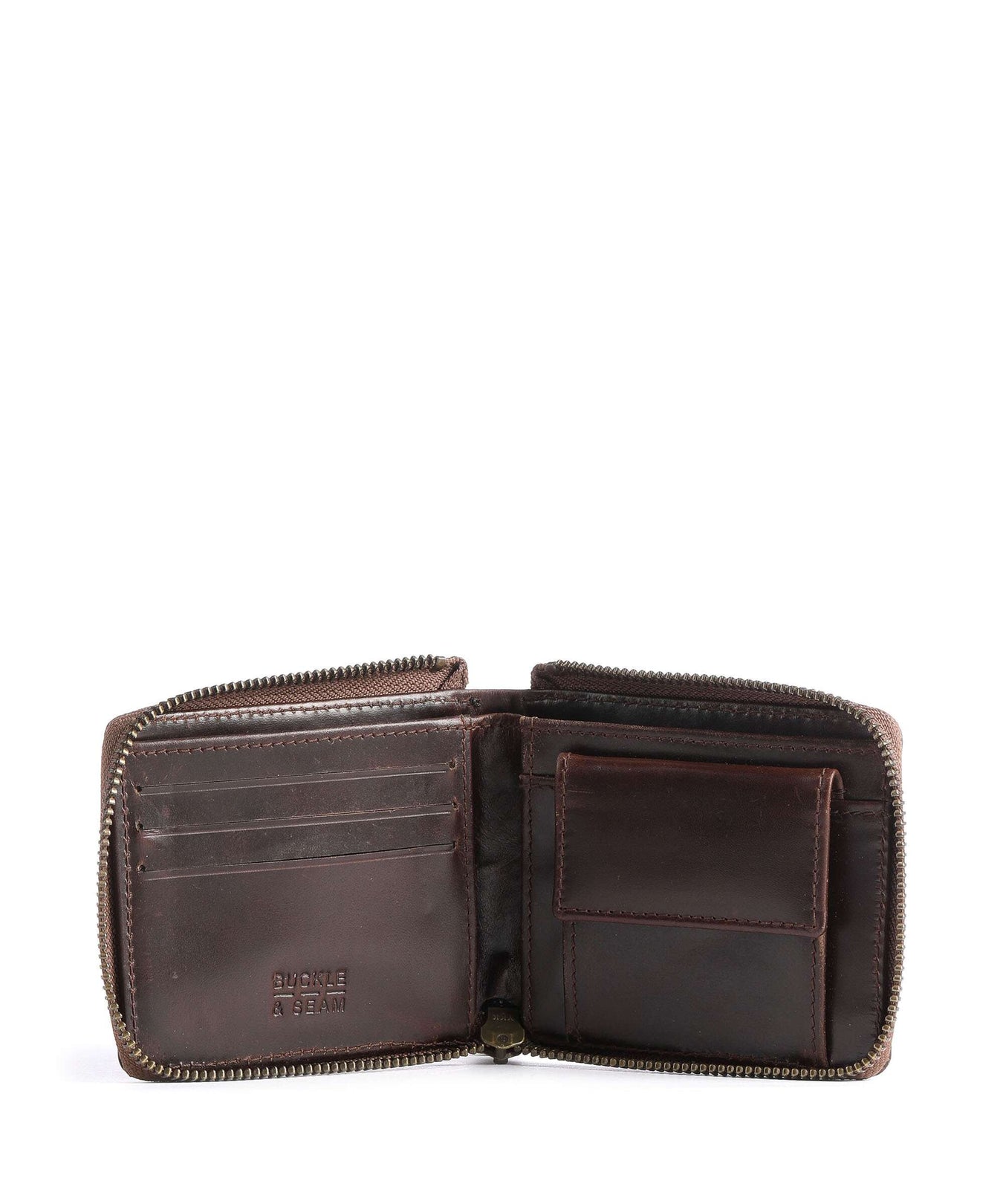 Buckle & Seam Crazy Horse Grind Wallet brown