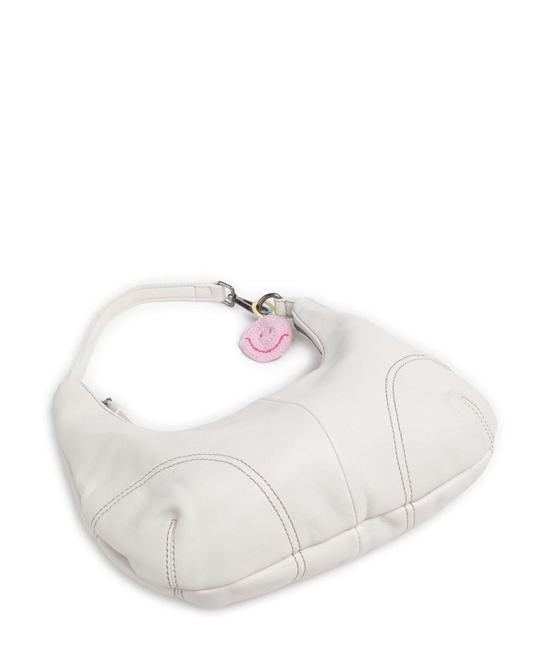 FredsBruder Take A Smile Midi Hobo bag marshmallow