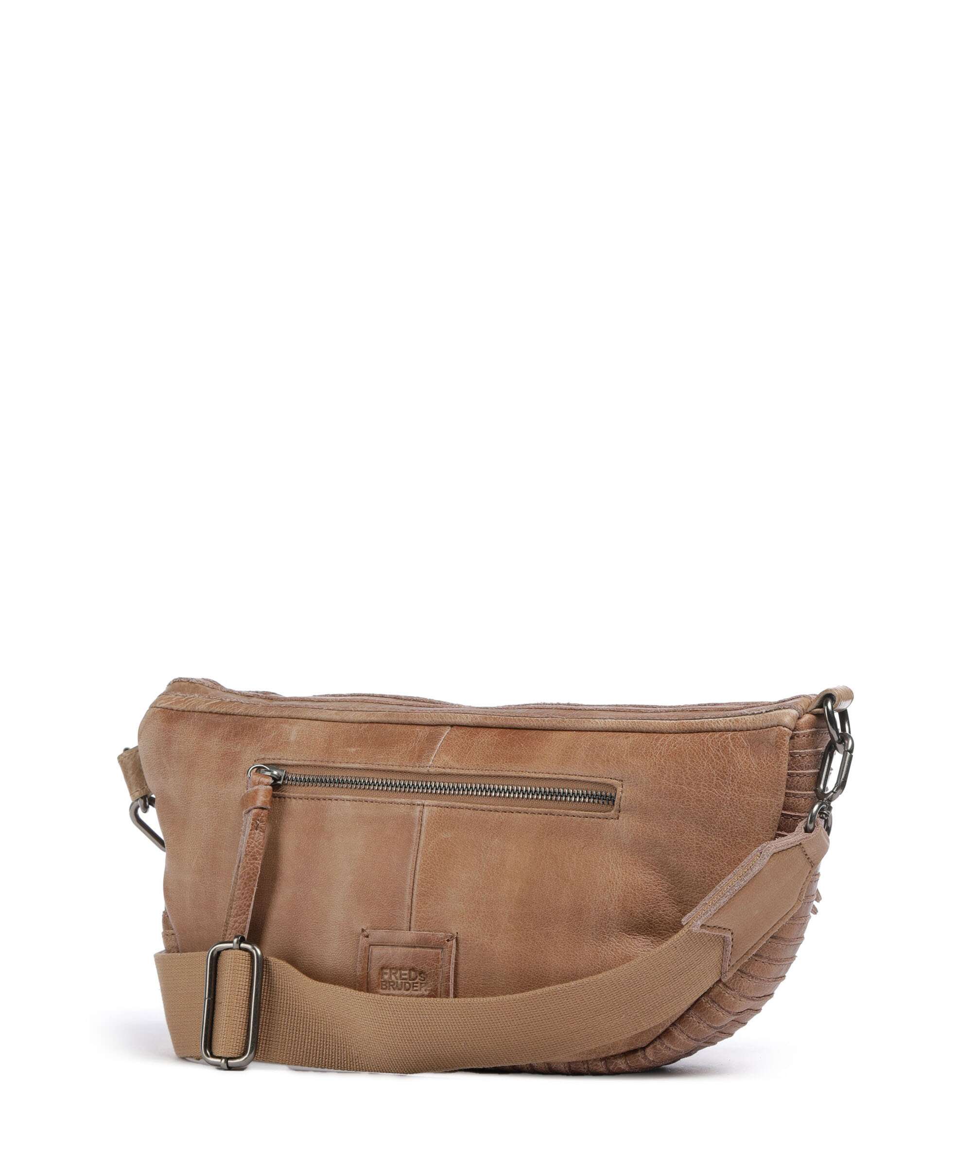 FredsBruder Check My Bag Mini Crossbody bag caramel