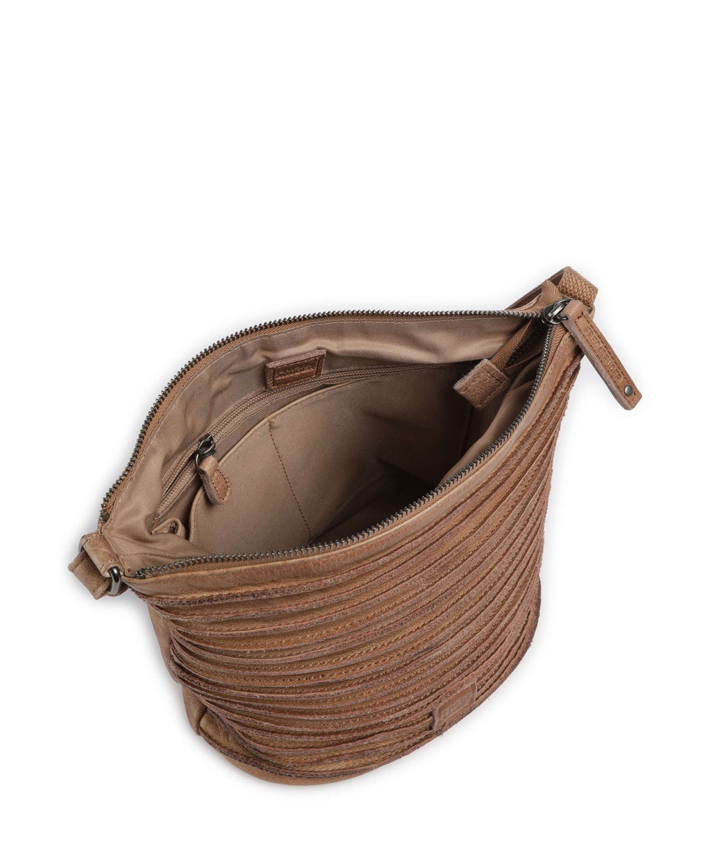 FredsBruder Riffellinchen Crossbody bag caramel