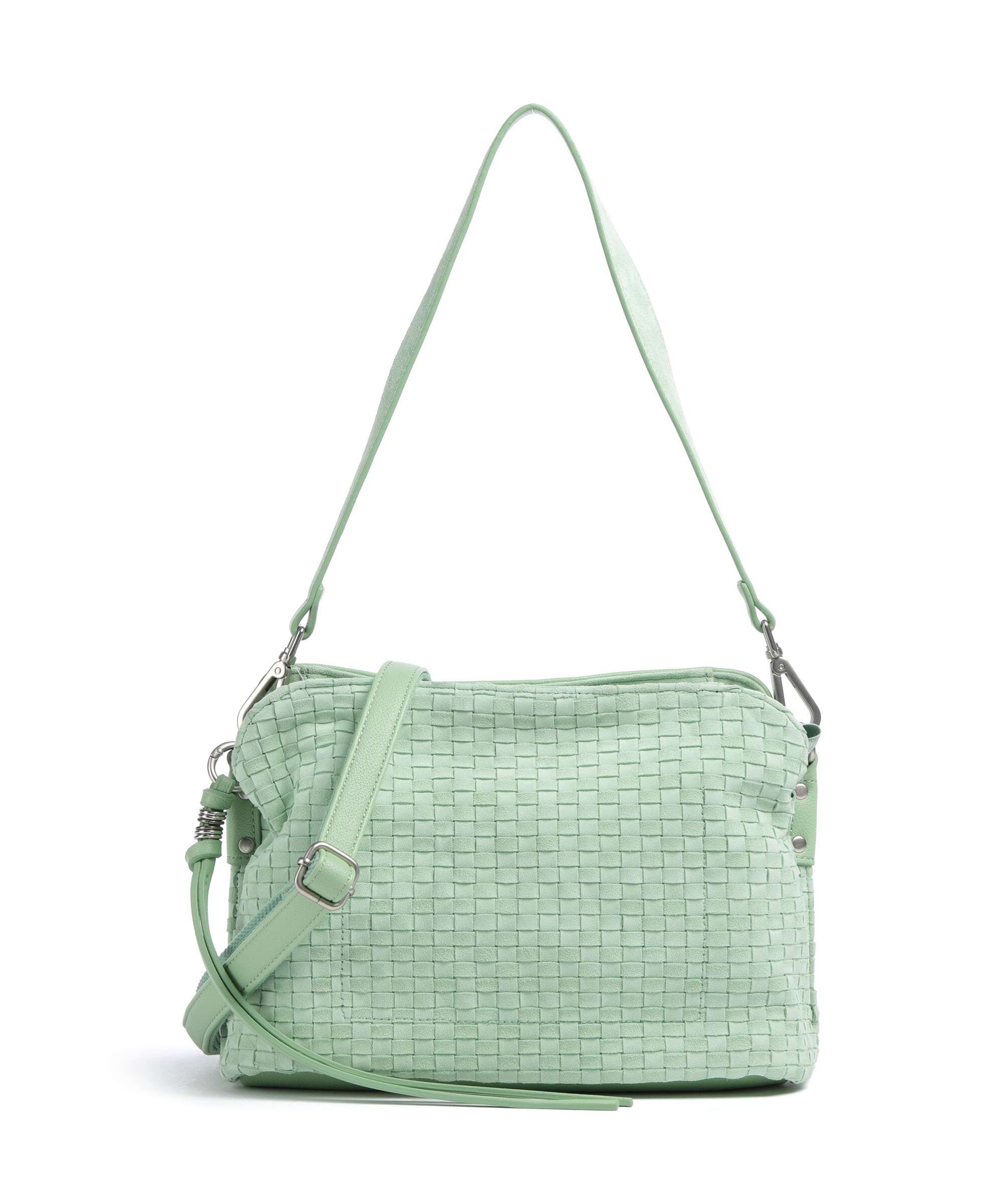 FredsBruder Weave Harmony Midi Shoulder bag fresh mint