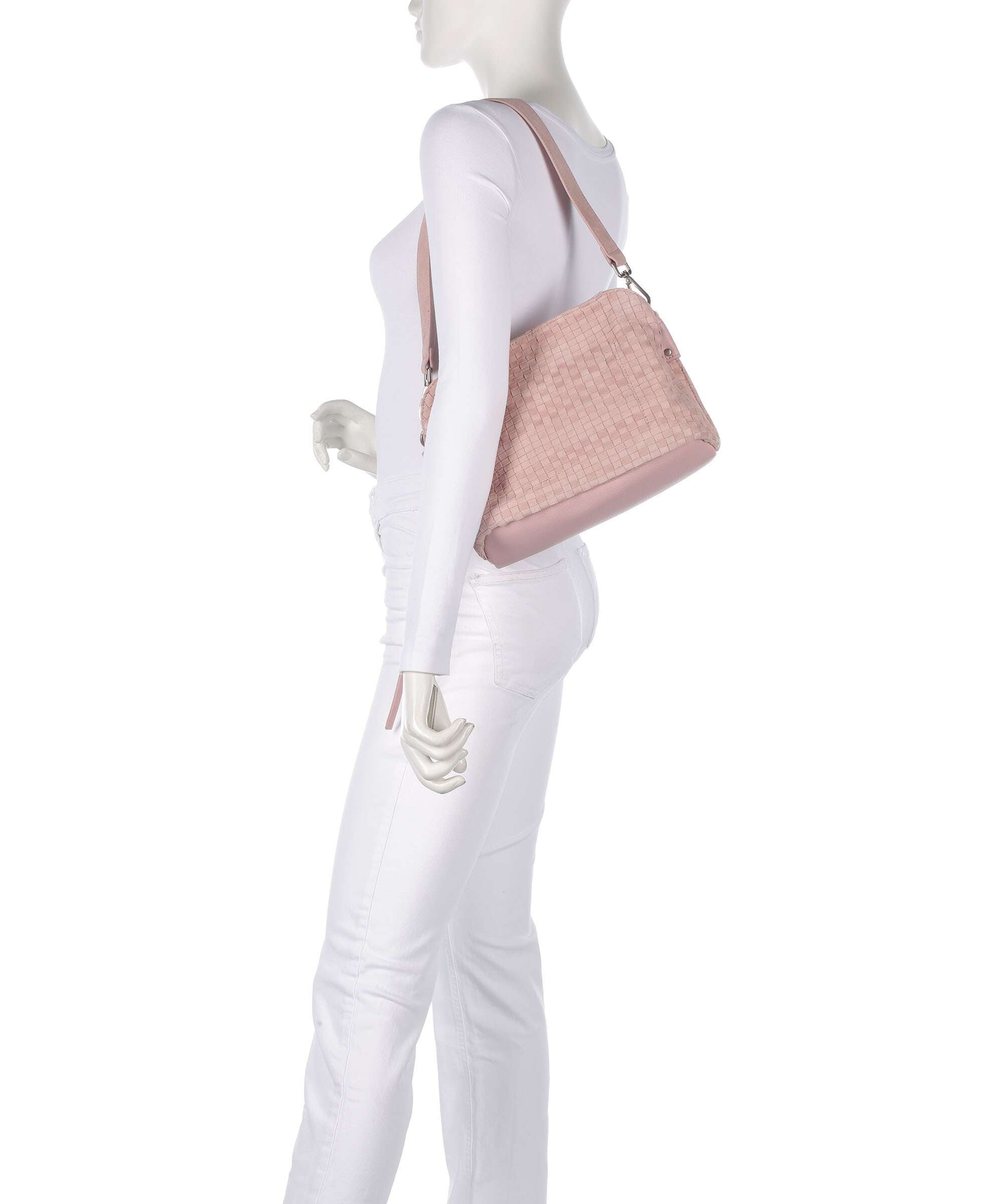 FredsBruder Weave Harmony Midi Shoulder bag blush