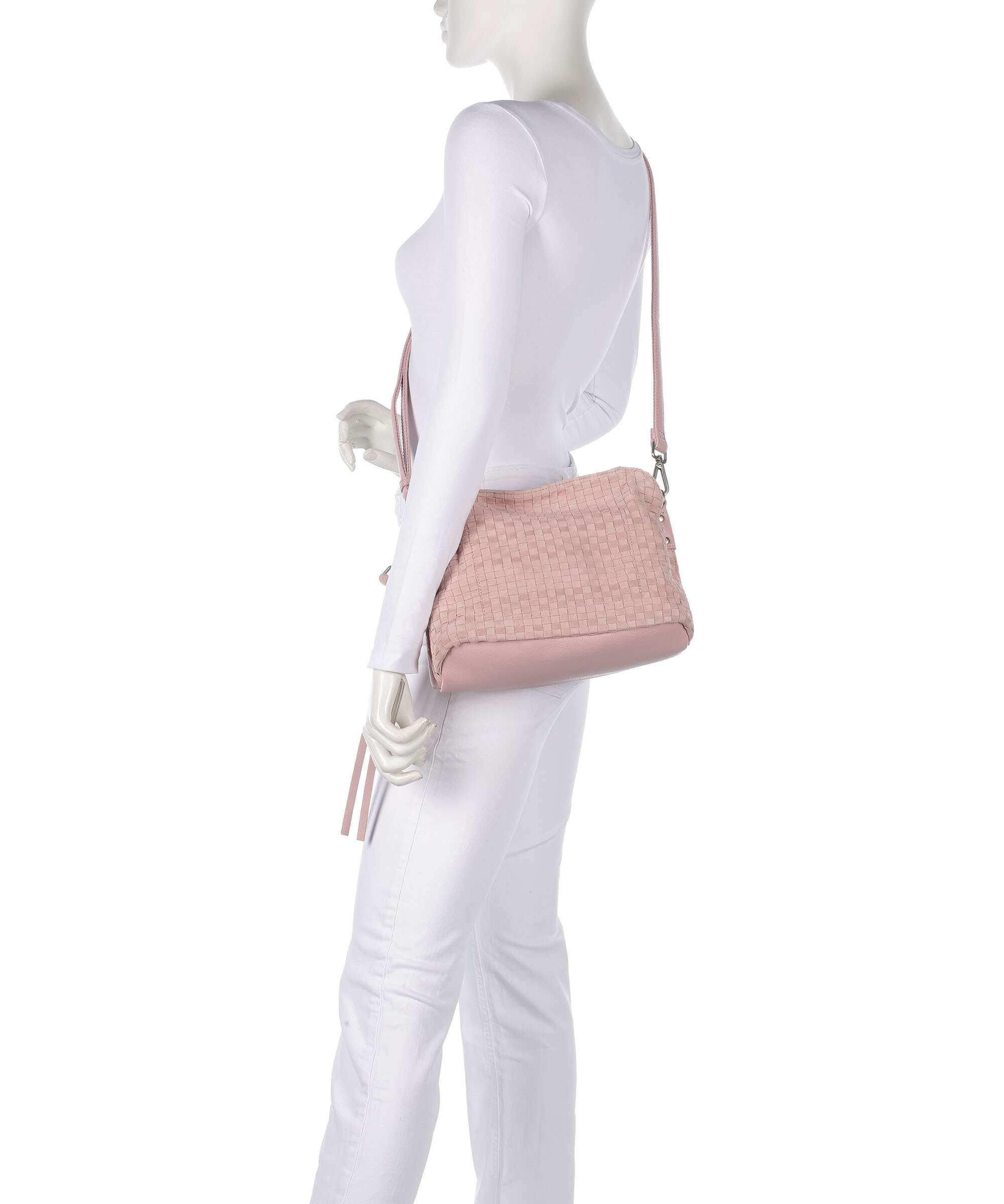 FredsBruder Weave Harmony Midi Shoulder bag blush