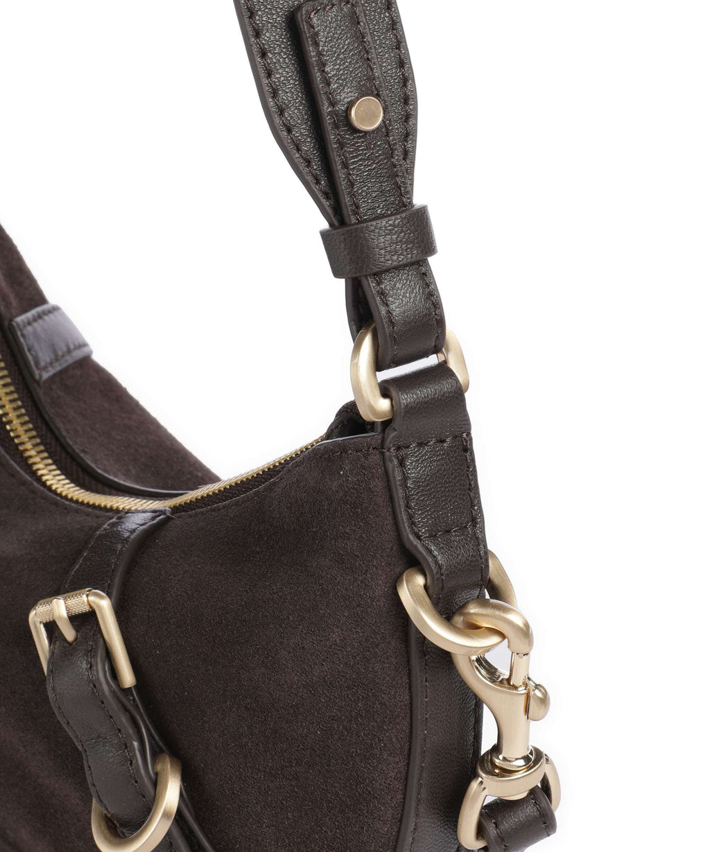 Les Visionnaires Enya Cozy Mini Shoulder bag chocolate brown