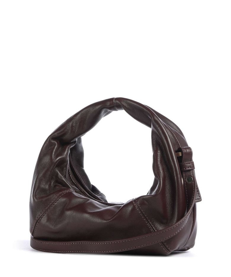 Les Visionnaires Greta Icon Cinkle Silky Handbag vinyard red