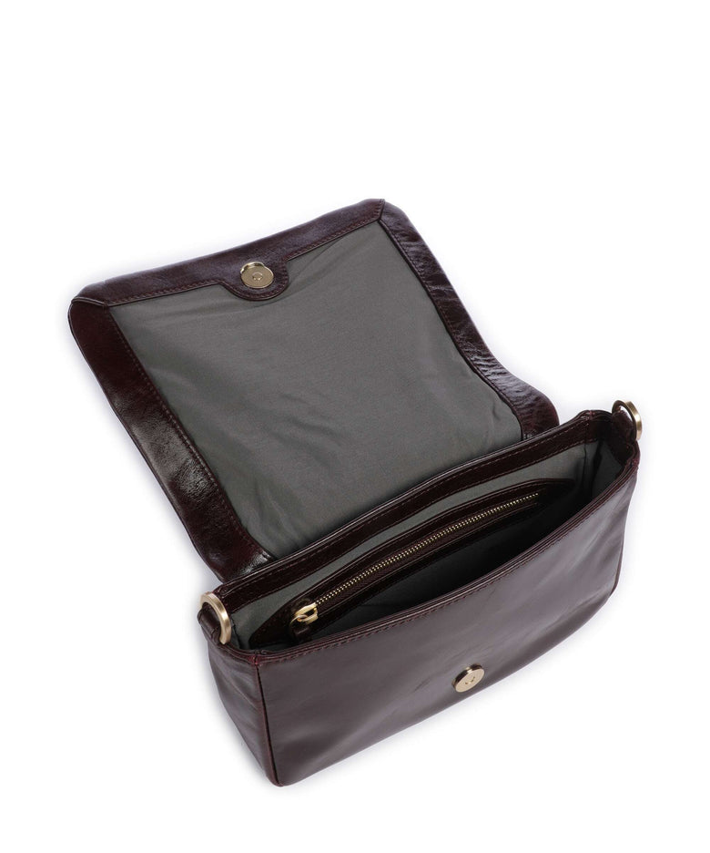 Les Visionnaires Mila Icon Crinkle Crossbody bag bordeaux red