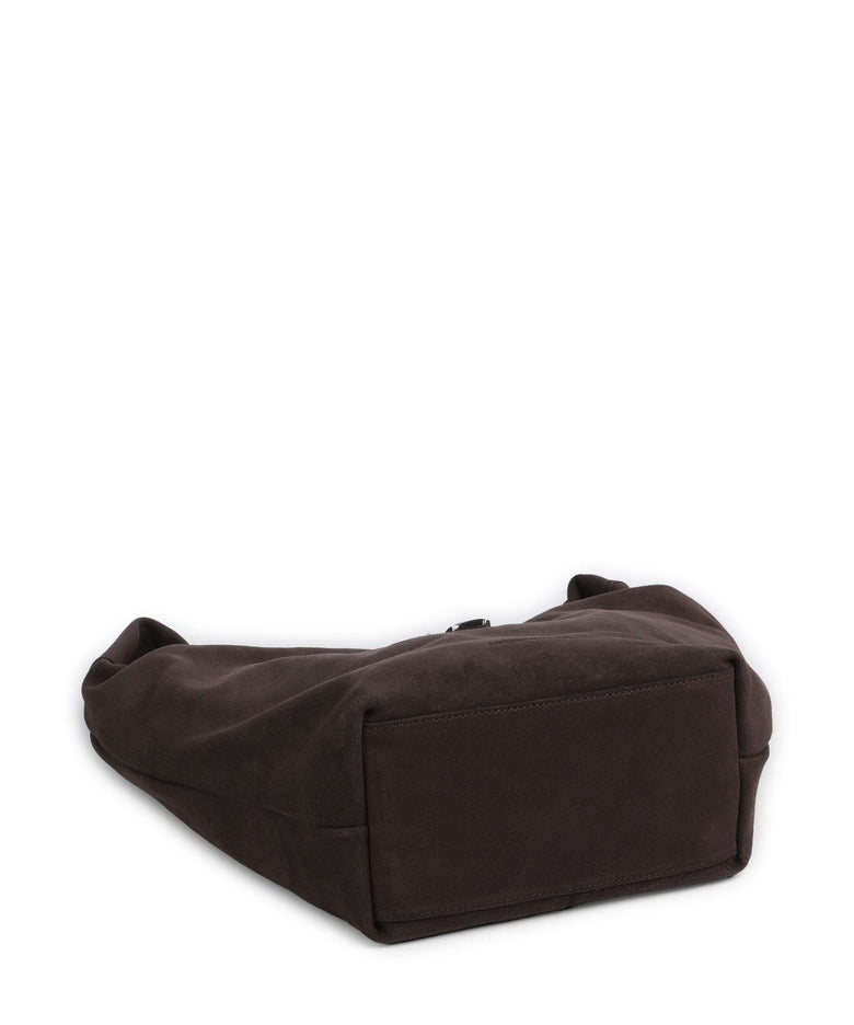 Les Visionnaires Claudine Rebel Cozy Hobo bag dark brown
