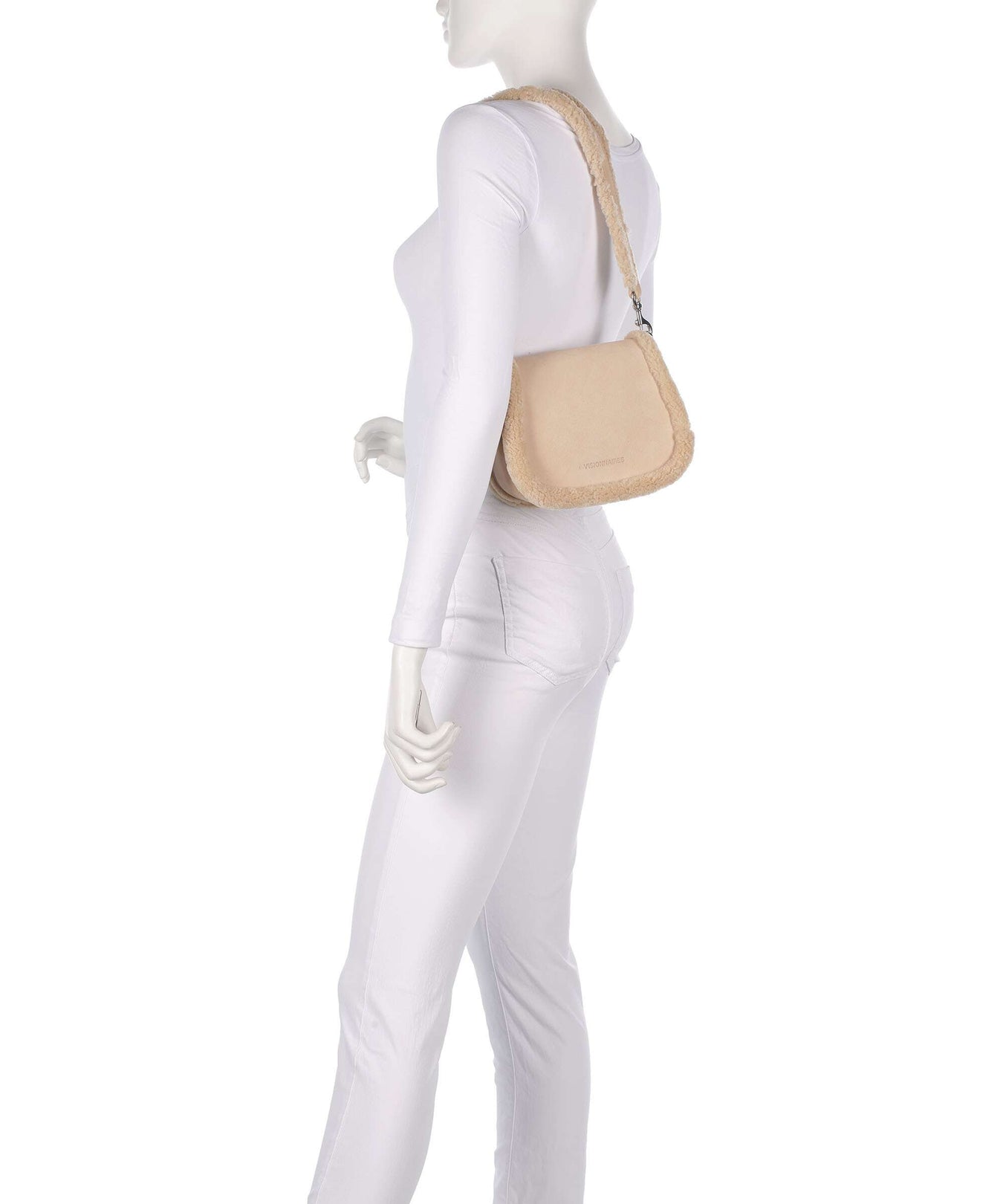 Les Visionnaires Elli Teddy Shoulder bag milky beige