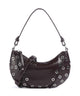 Les Visionnaires Enya Rivet Glossy Mini Borsa a spalla aubergine