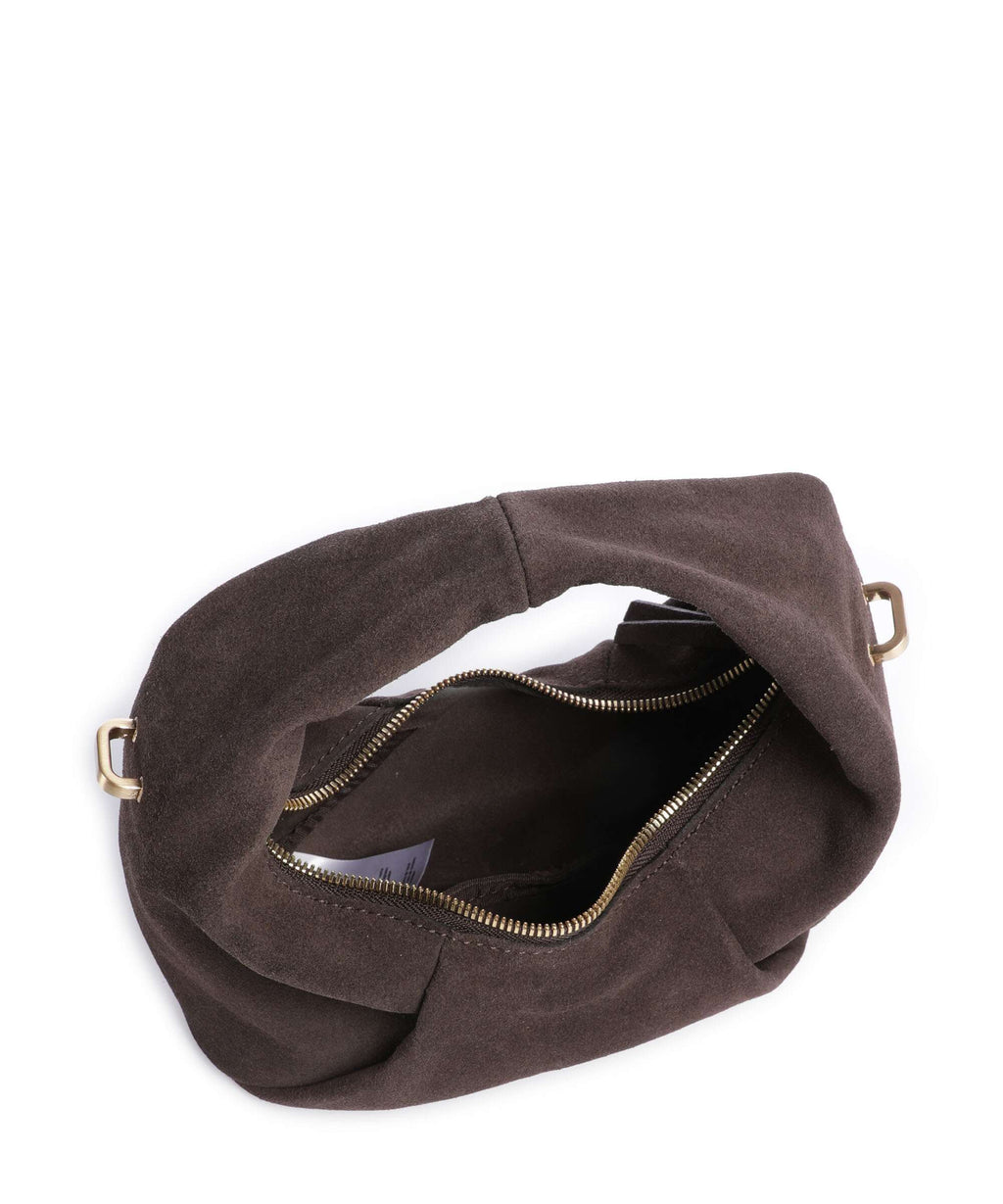 Les Visionnaires Greta Essentil Cozy Mini Handbag dark brown