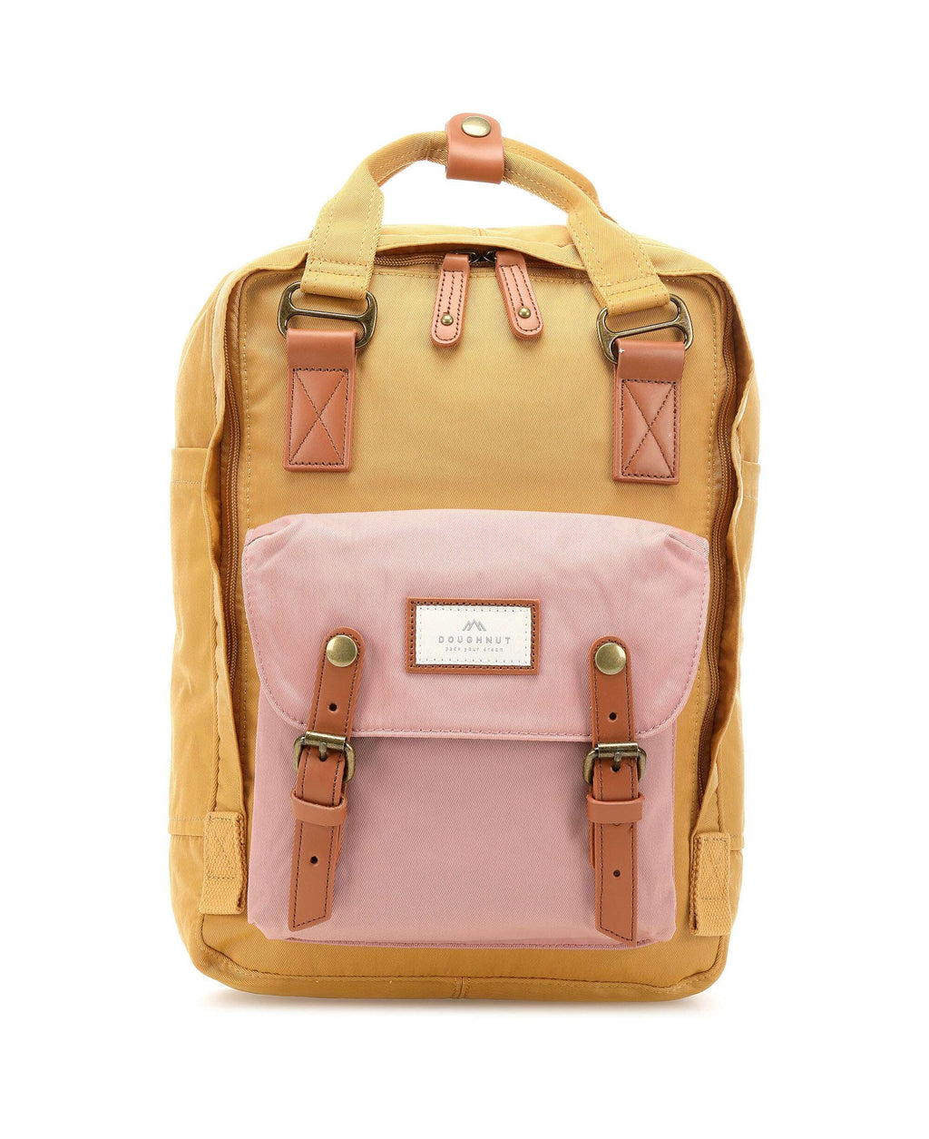 Doughnut Macaroon Backpack yellow/rose