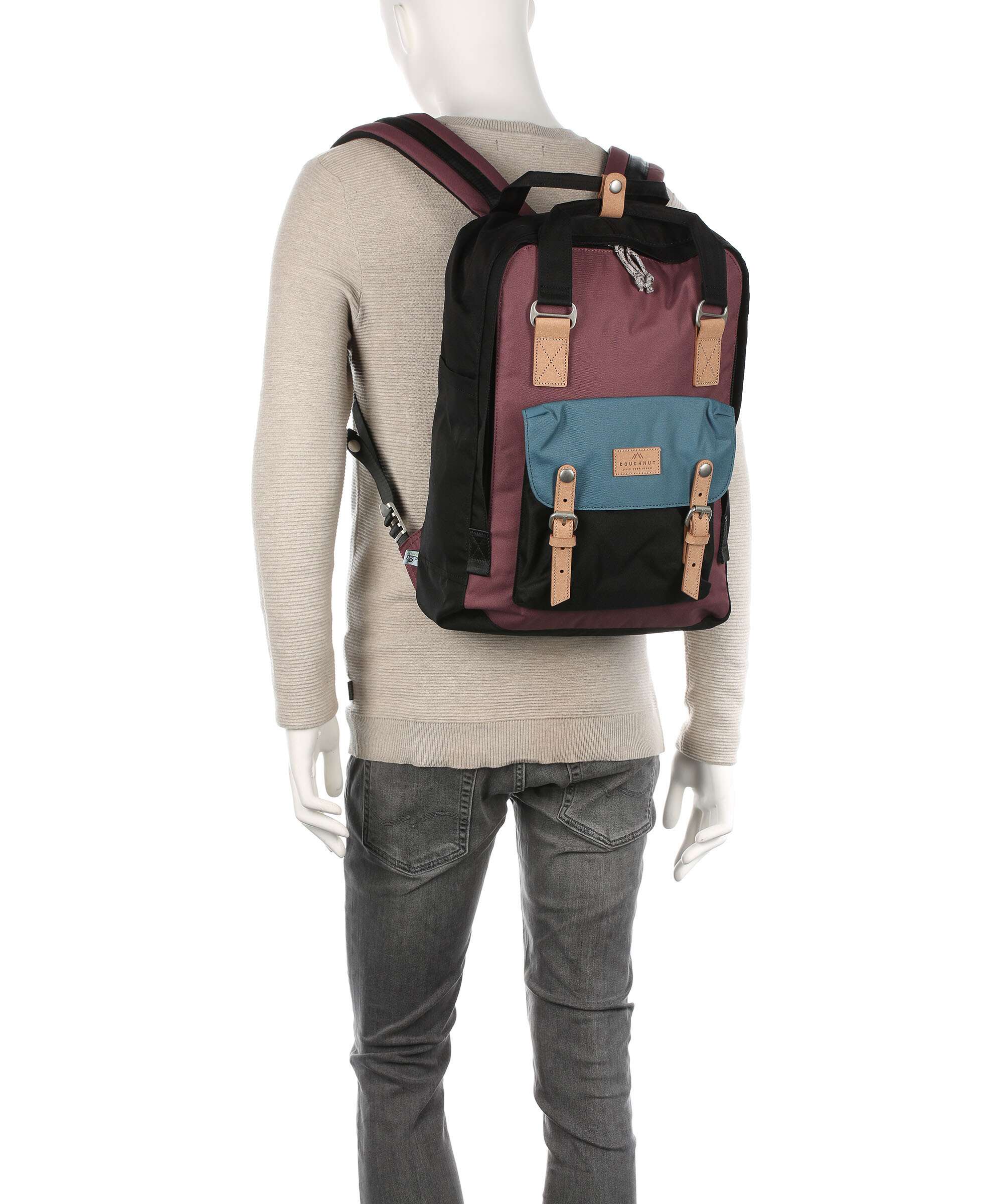 Doughnut Reborn Macaroon Large Backpack pink