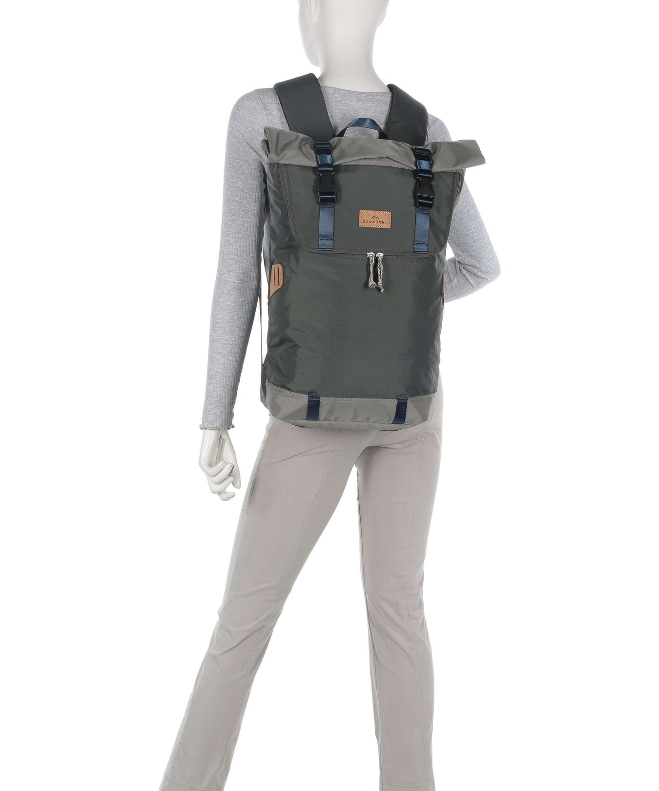 Doughnut Euro Christopher Rolltop backpack grey