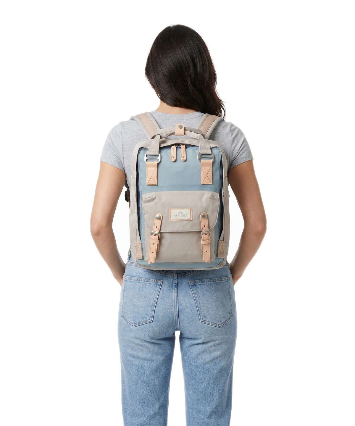 Doughnut Macaroon Backpack light blue/ivory