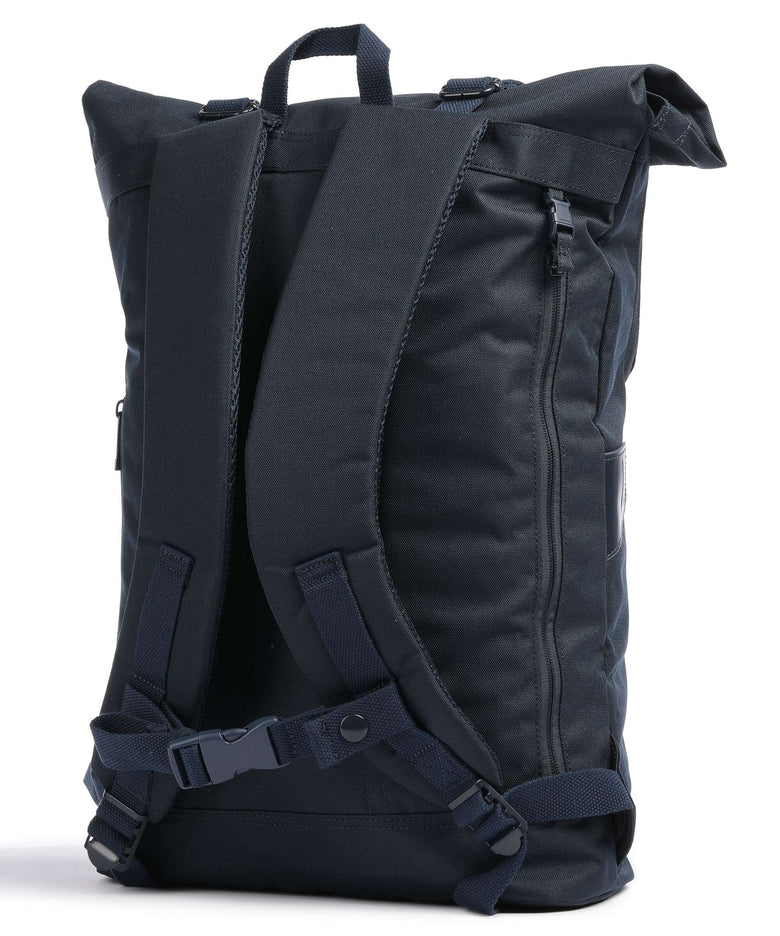Doughnut Glossy Blocking Christopher Rolltop backpack navy