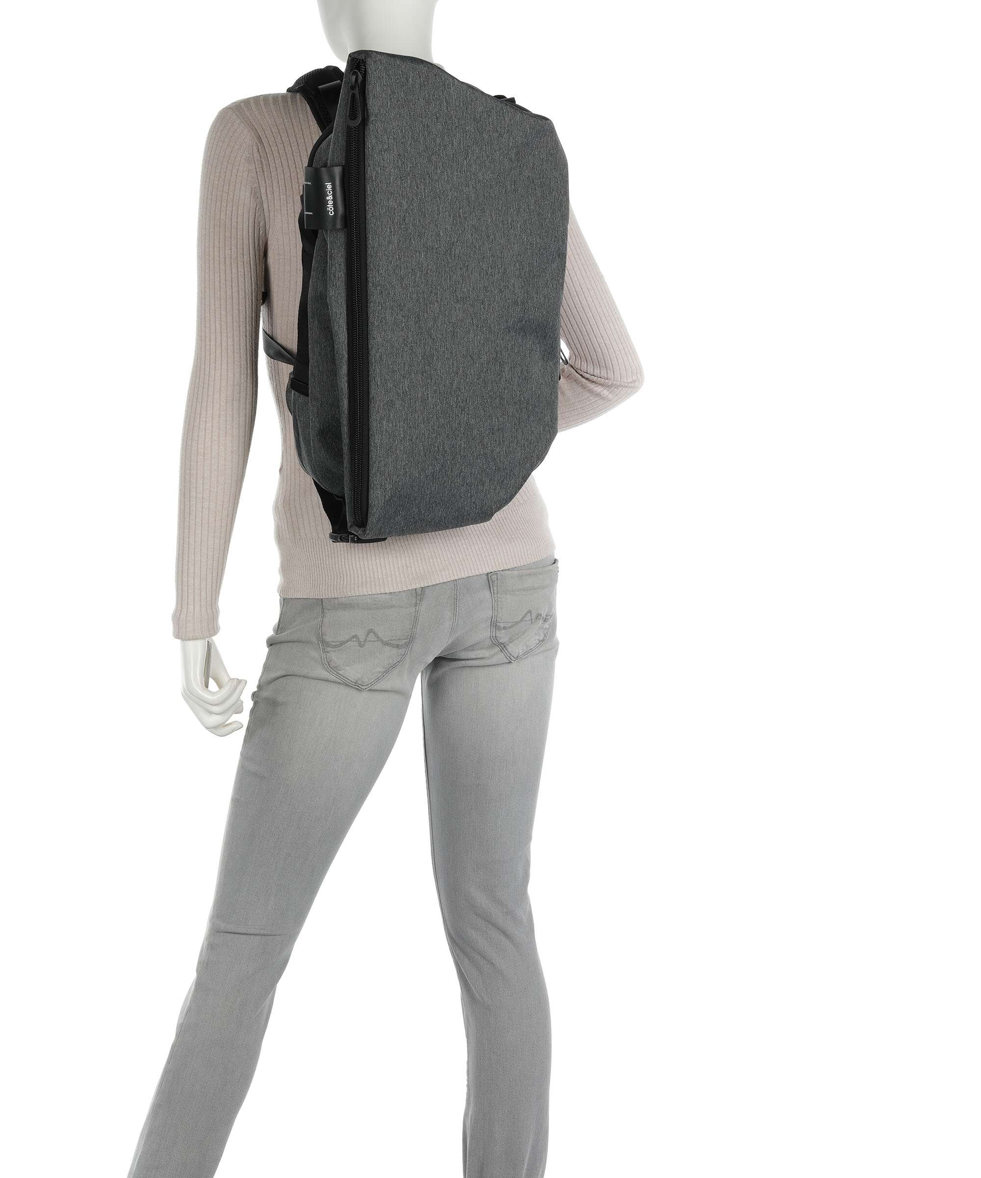 Côte&Ciel Eco Yarn Isar Air Backpack black melange