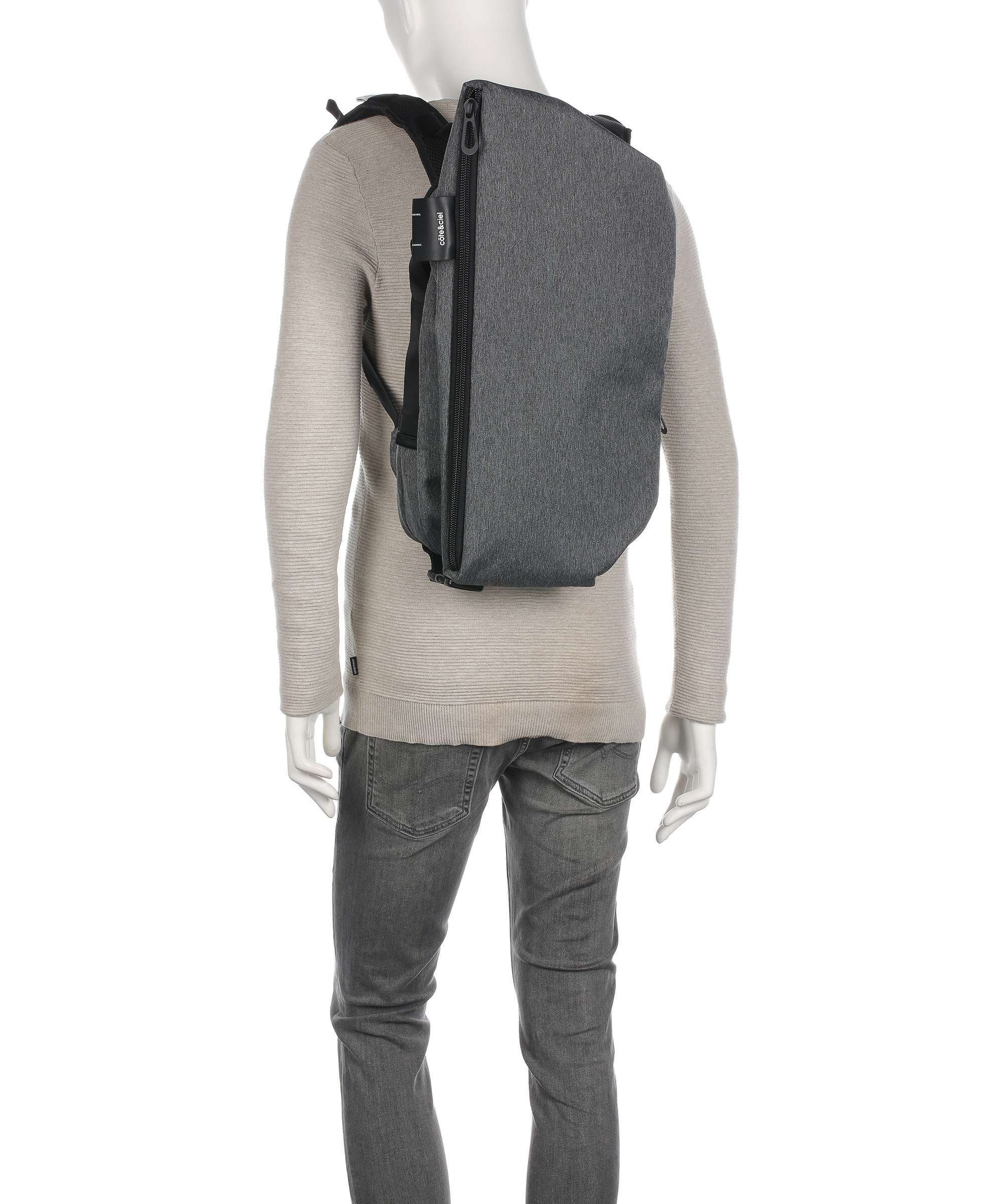 Côte&Ciel Eco Yarn Isar Air Backpack black melange