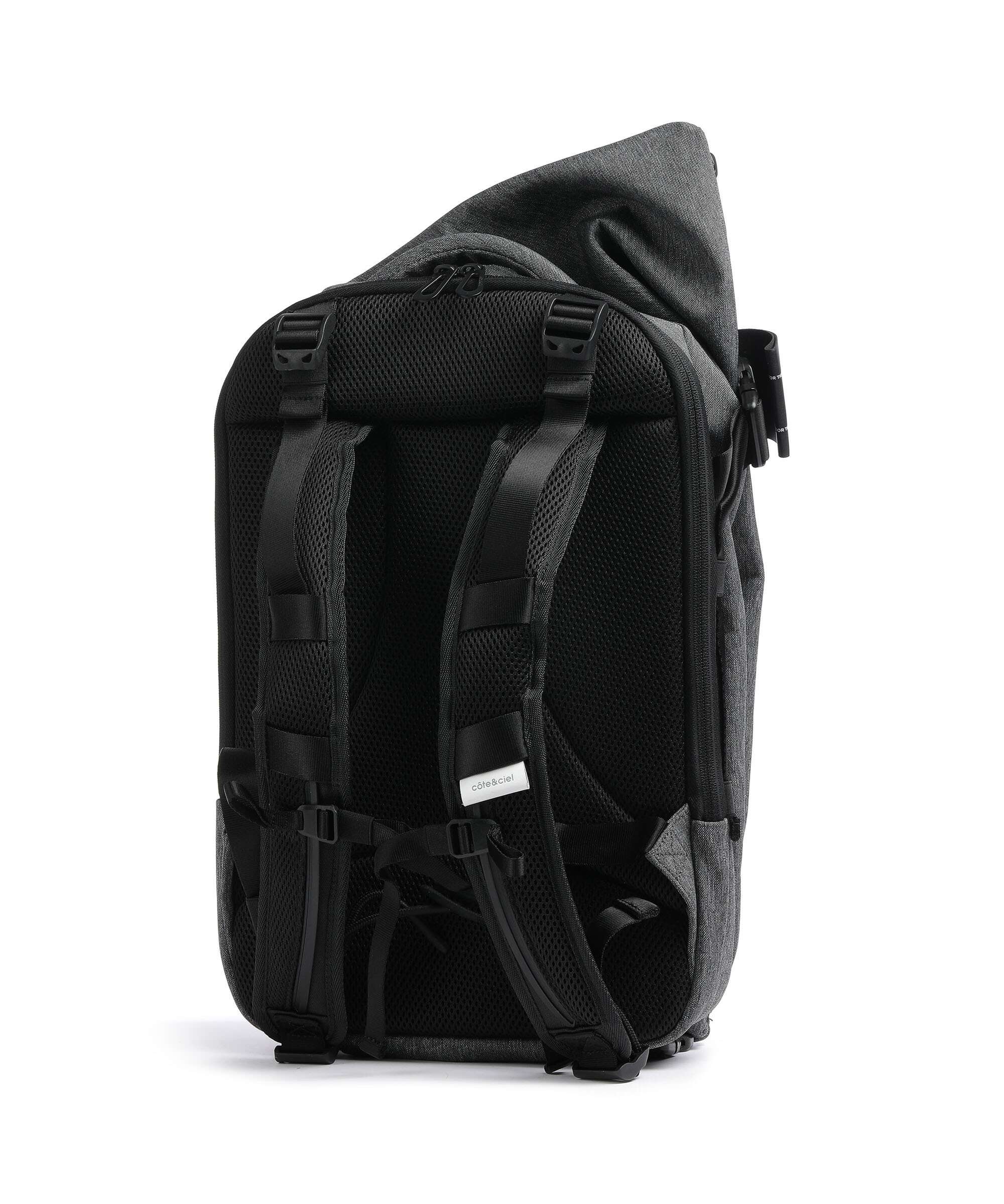 Côte&Ciel Eco Yarn Isar Air Backpack black melange
