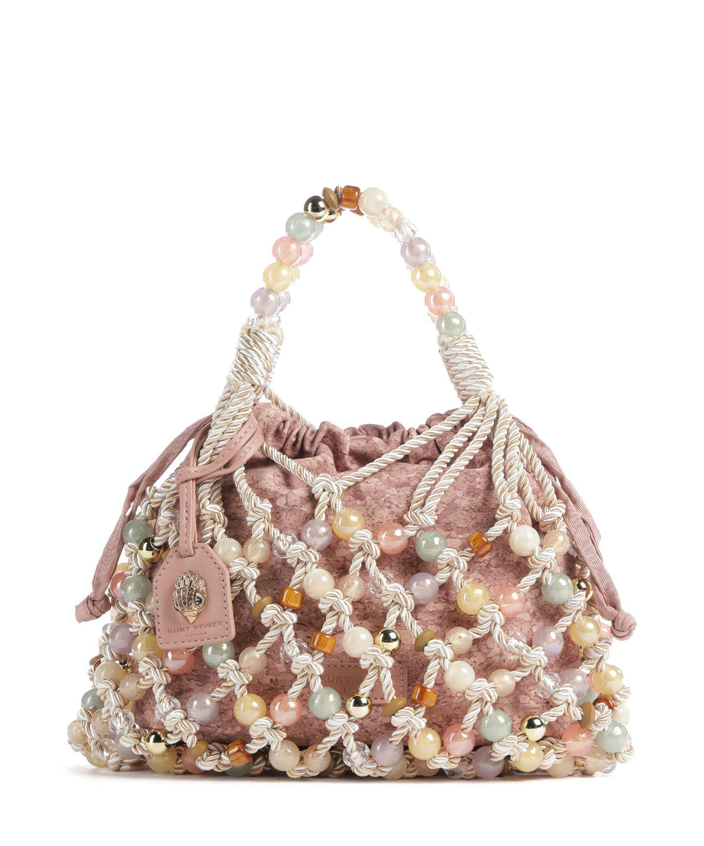 Kurt Geiger Macrame Handbag cream