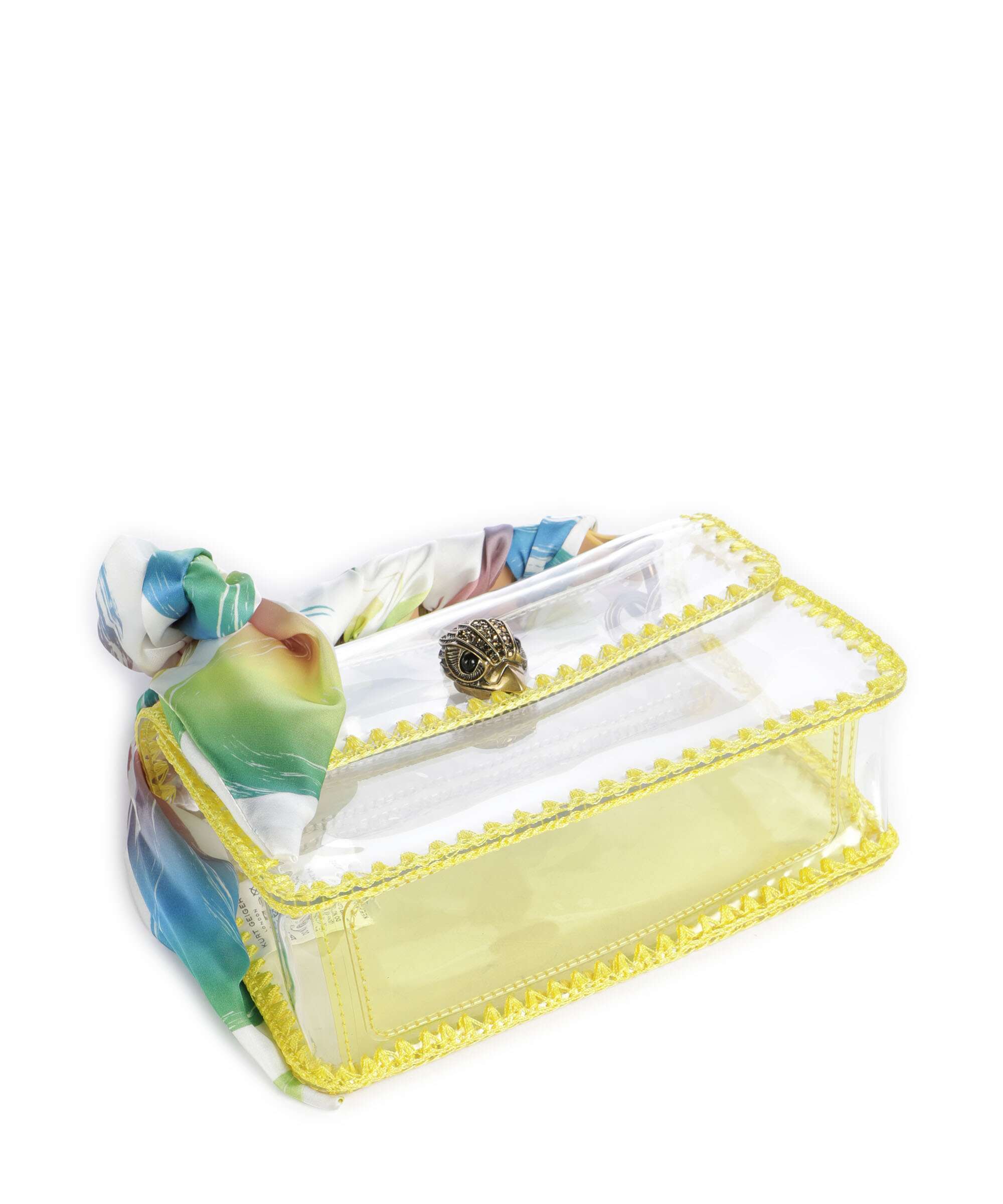 Kurt Geiger Kensington Vinyl Mini Crossbody bag yellow