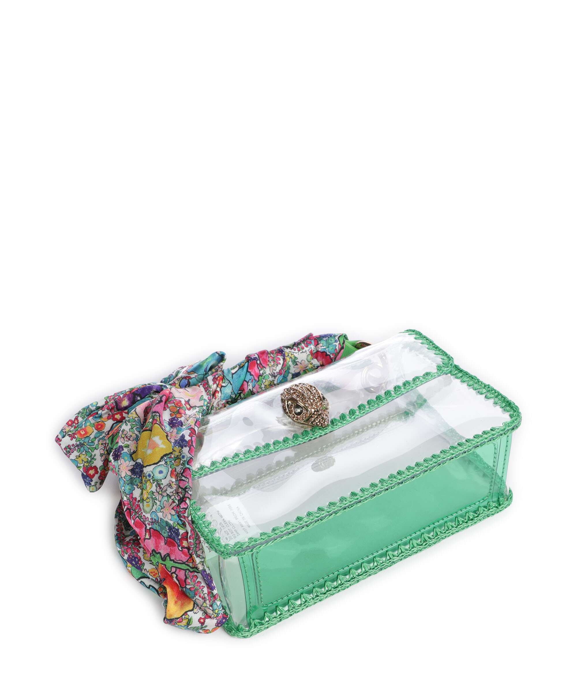 Kurt Geiger Kensington Vinyl Mini Crossbody bag green combination