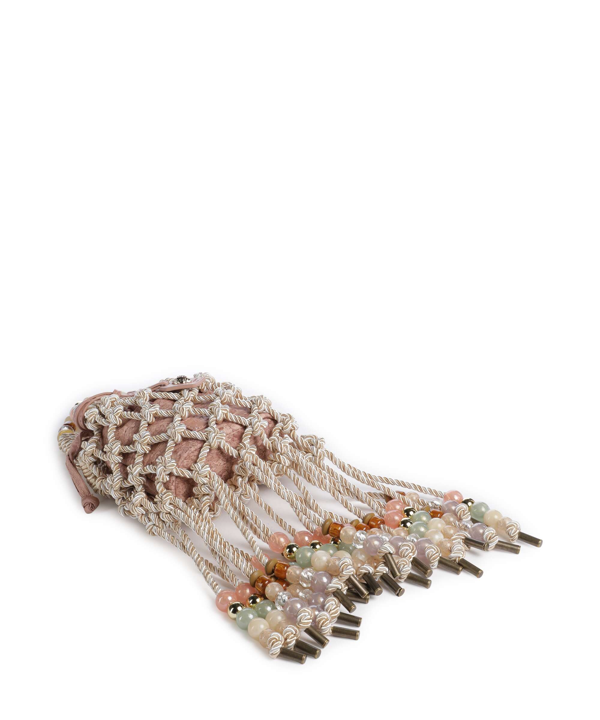 Kurt Geiger Macrame Mini Crossbody bag cream