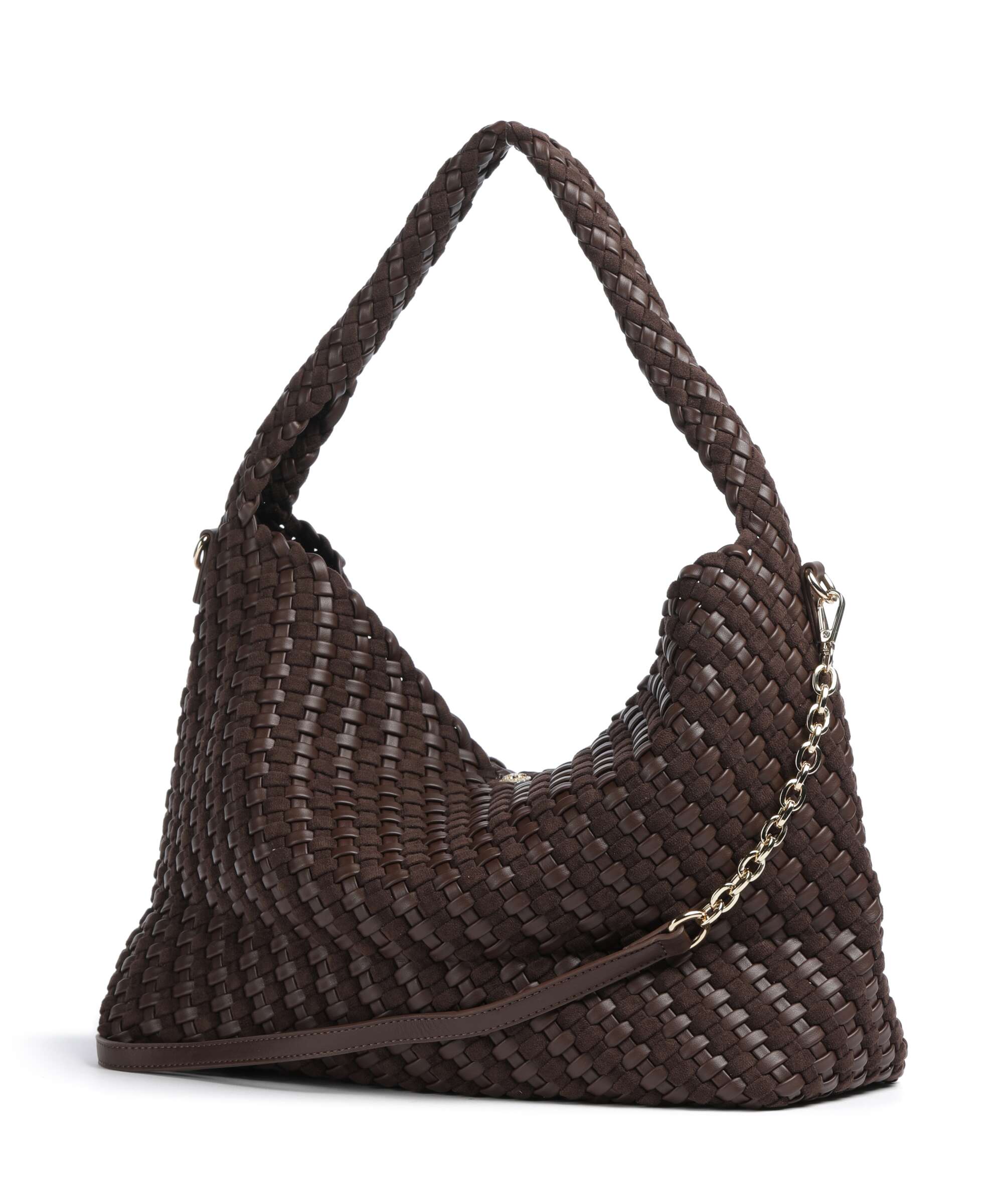 Dune London Deliberate L Hobo bag dark brown