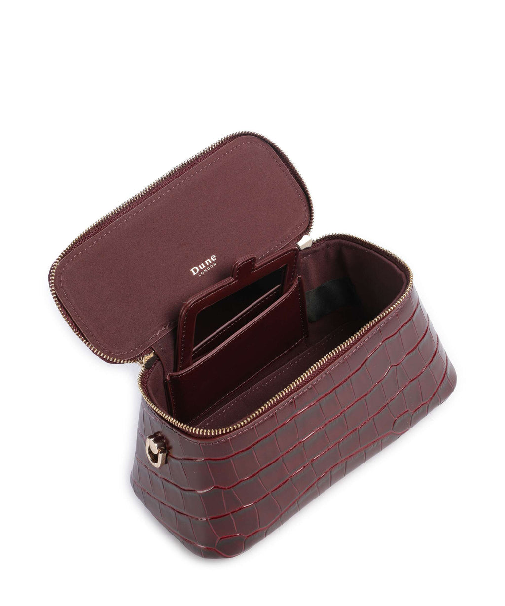 Dune London Successful Crossbody bag burgundy